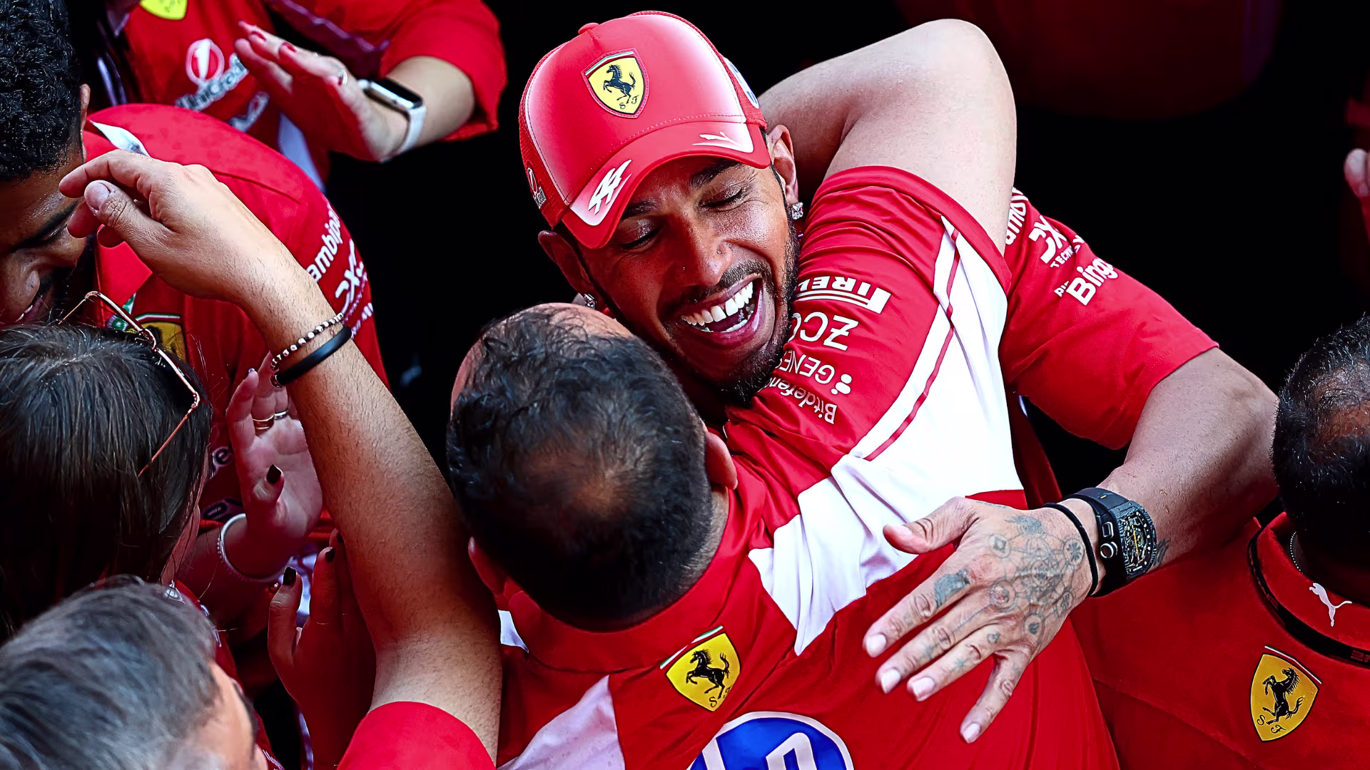 BARCELONA, SPAIN - JUNE 14: Novak Djokovic waves the chequered flag during the F1 Grand Prix of