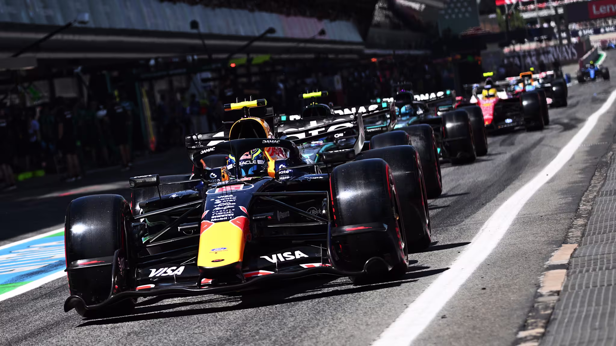 BARCELONA, SPAIN - JUNE 12: Max Verstappen of the Netherlands driving the (3) Oracle Red Bull