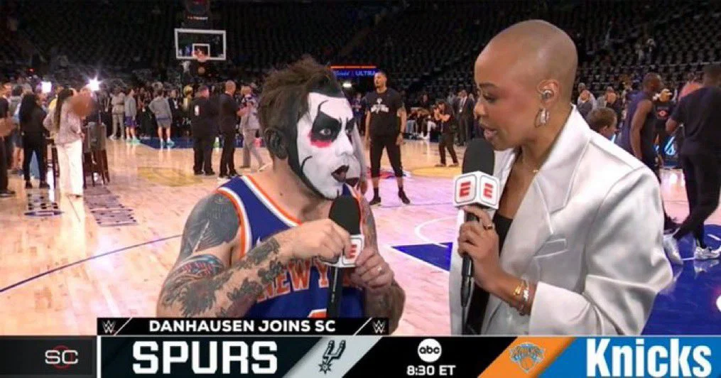 Danhausen porta la sua "maledizione" alle finali NBA, apparendo al Madison Square Garden per Gara 3