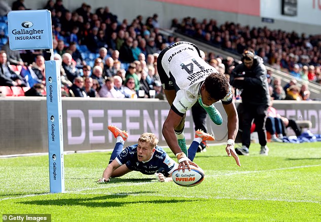 Noah Caluori è il leader delle mete PREM Rugby con un punteggio di 17-7, un secondo davanti a Kalaveti Ravouvou del Bristol e Tommy Freeman del Northampton.
