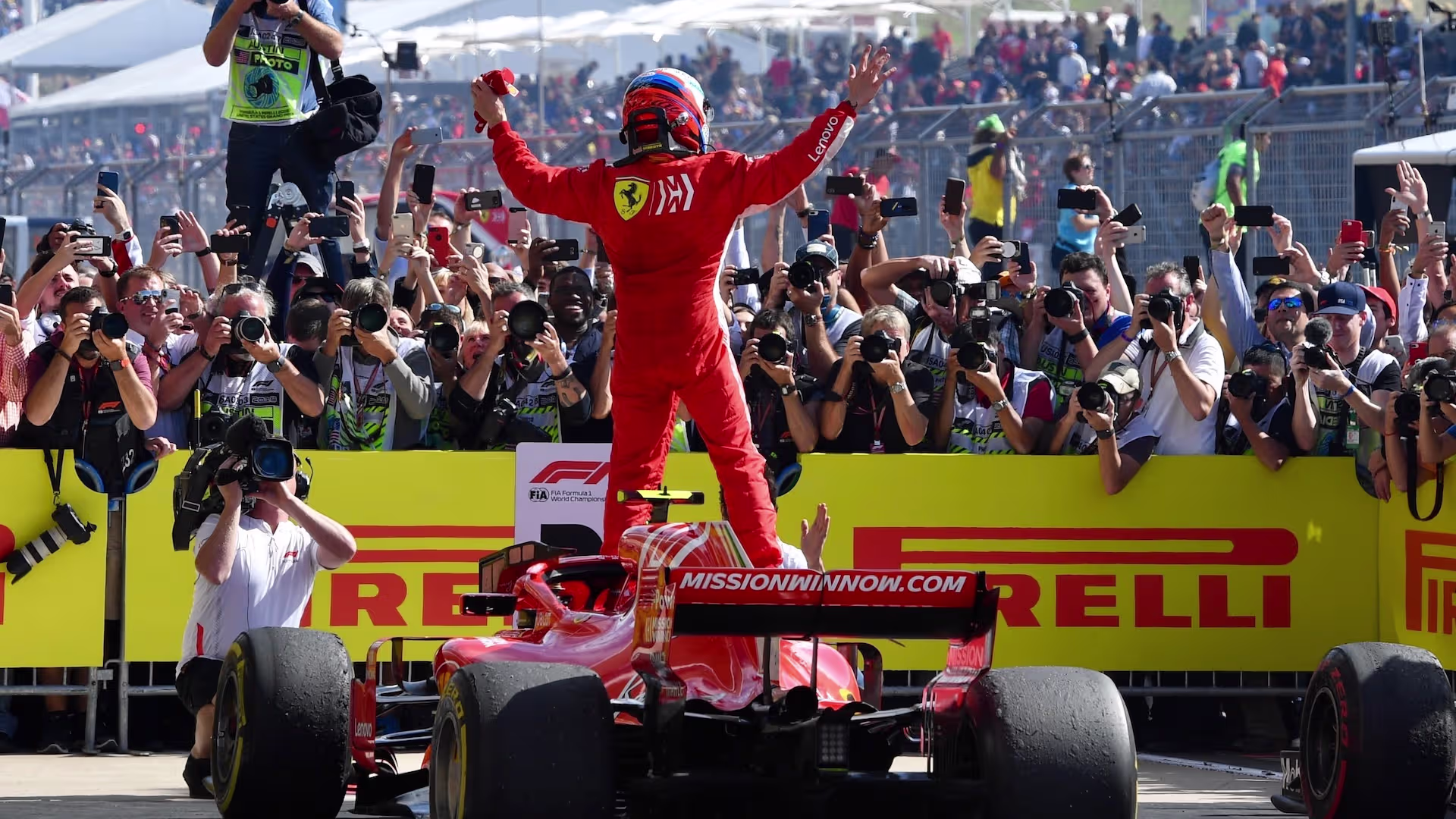 BARCELONA, SPAIN - JUNE 14: Race winner Lewis Hamilton of Great Britain and Scuderia Ferrari
