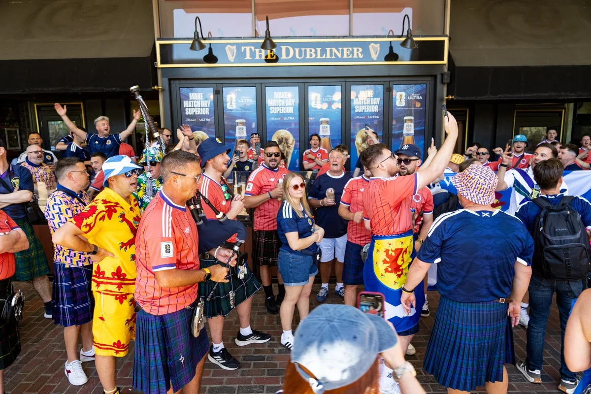 Scotland fans could be found all around Boston, from Fenway Park to the North End and the suburbs (PA Wire)