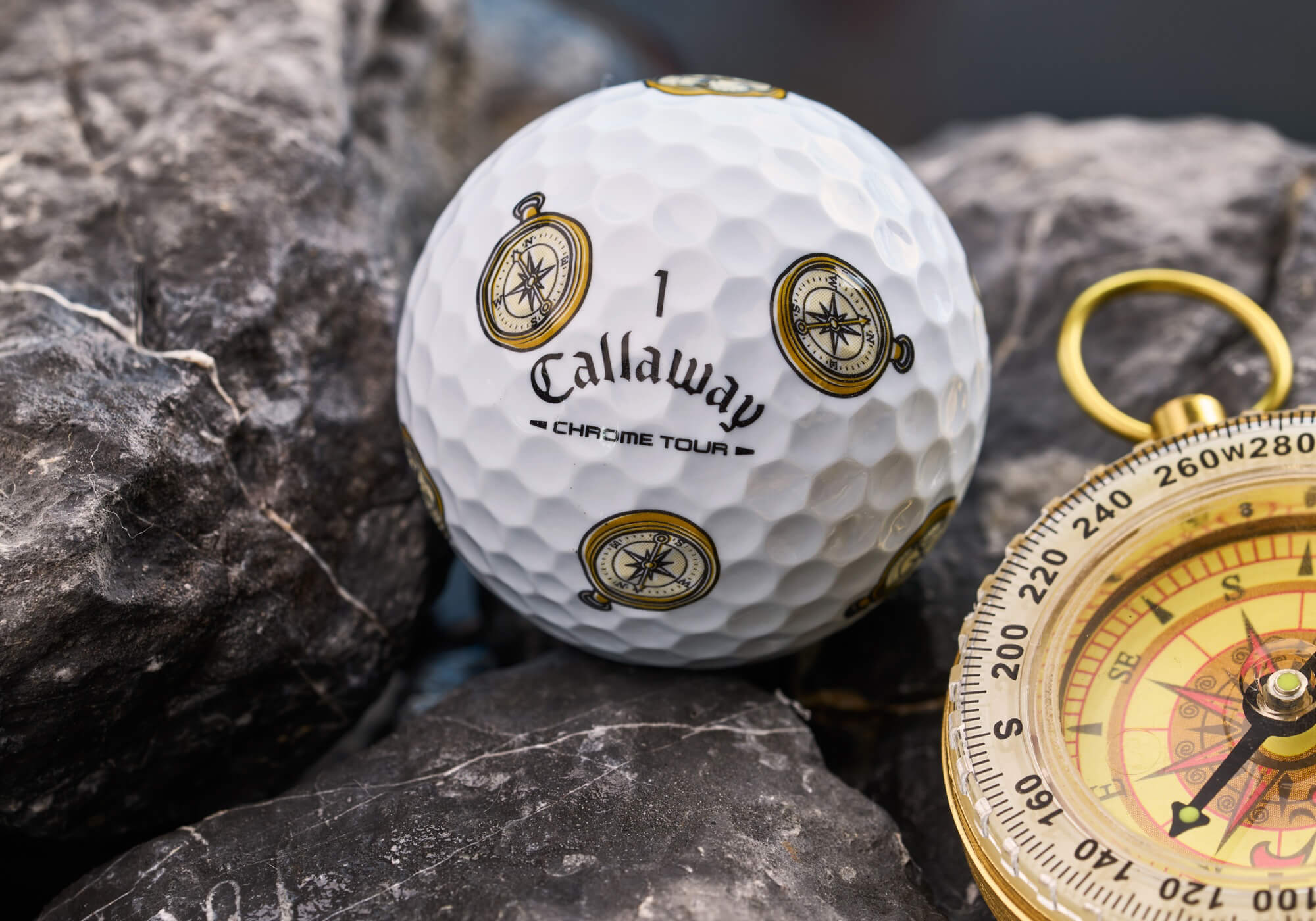 Callaway Chrome Tour giugno Bussola per palline da golf Major
