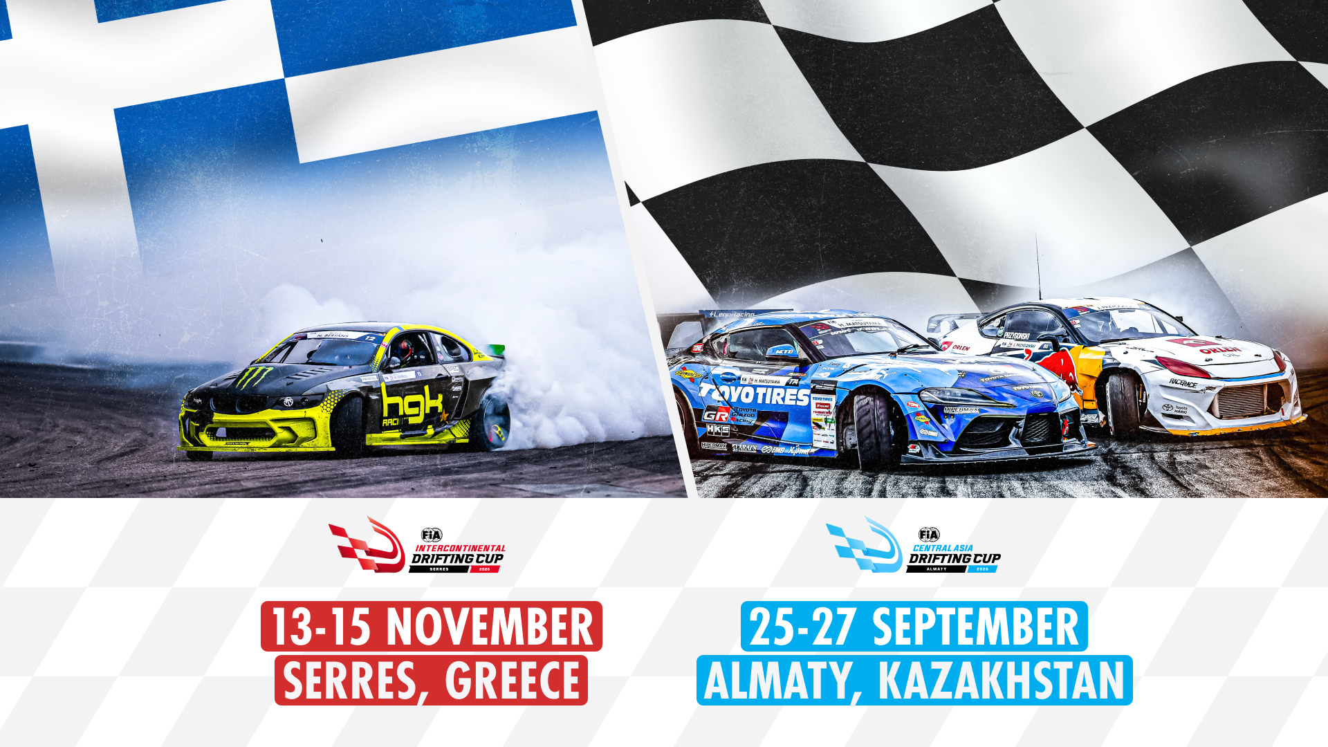 La Grecia ospiterà la FIA Intercontinental Drifting Cup 2026 mentre la FIA lancia le prime gare regionali di drifting