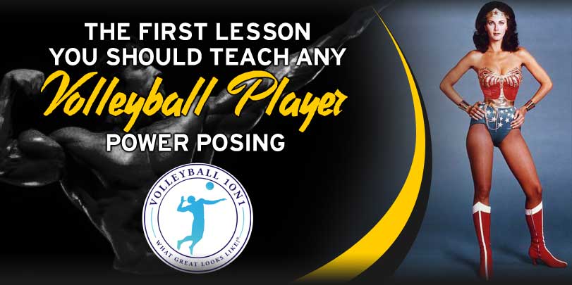La prima lezione per i giocatori di pallavolo è la posa di potere!