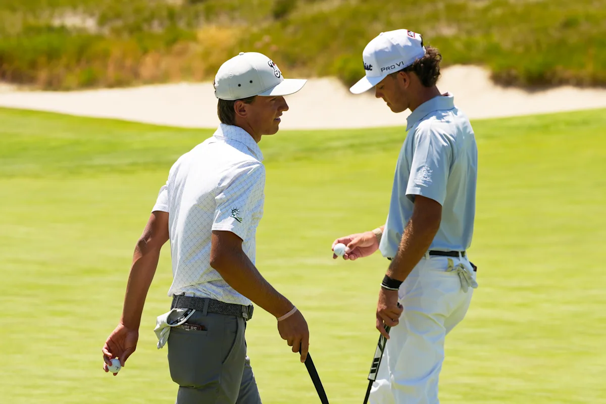 Le stelle amatoriali Russell e Koivun giocano insieme nella futura coppia di golf degli US Open