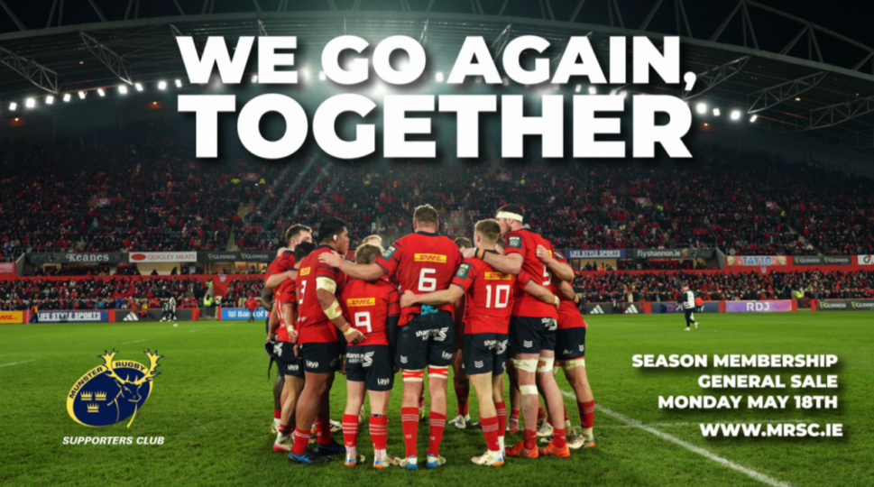 Munster Rugby | Membri della stagione MRSC in vendita generale