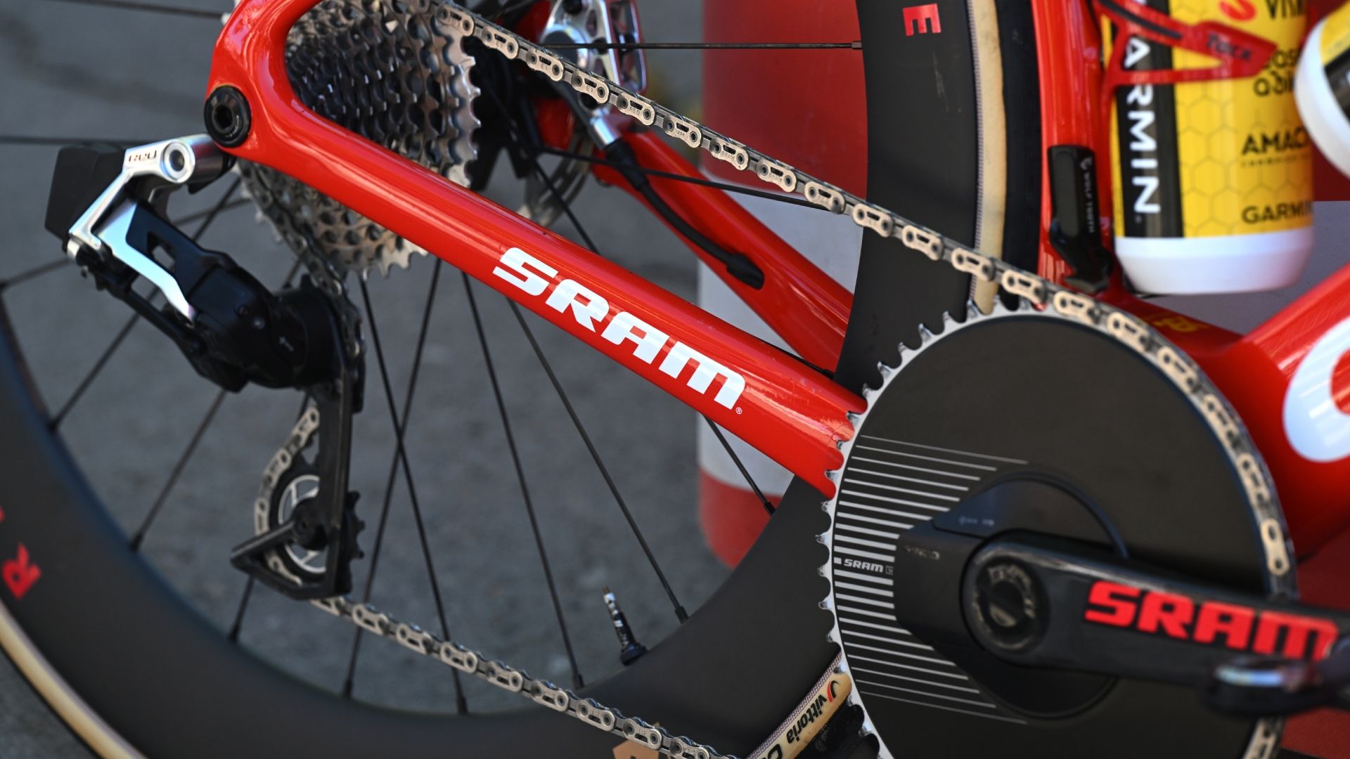 SRAM 1x drivetrain at the Buelta