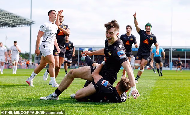 Campbell Ridl si è colpito durante l'impressionante vittoria per 35-12 dell'Exeter su Bath domenica