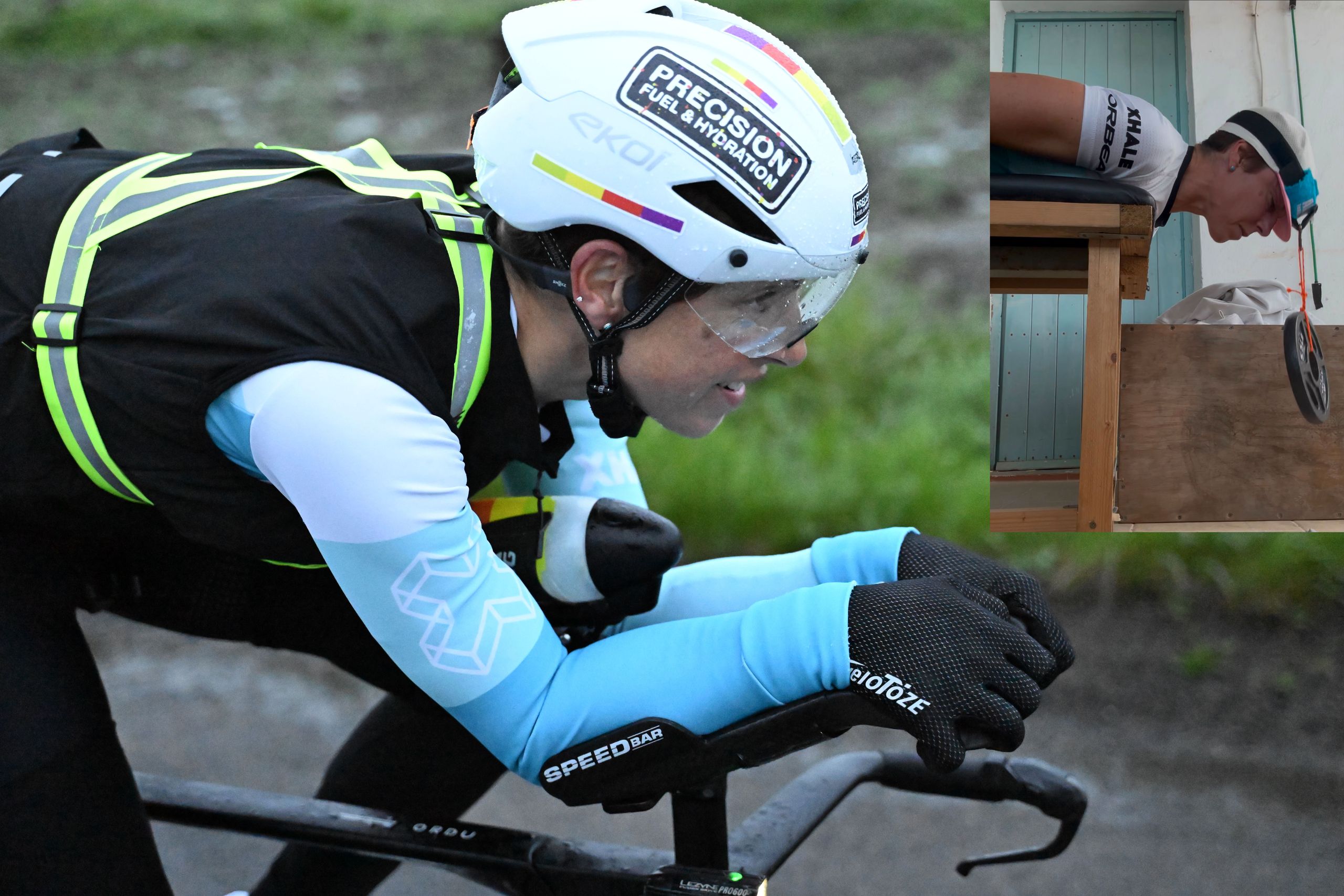 "Tre volte alla settimana per sei mesi ho appeso dei pesi alla testa per rafforzare il collo" - l'agonia e l'estasi di stabilire un record mondiale di ciclismo